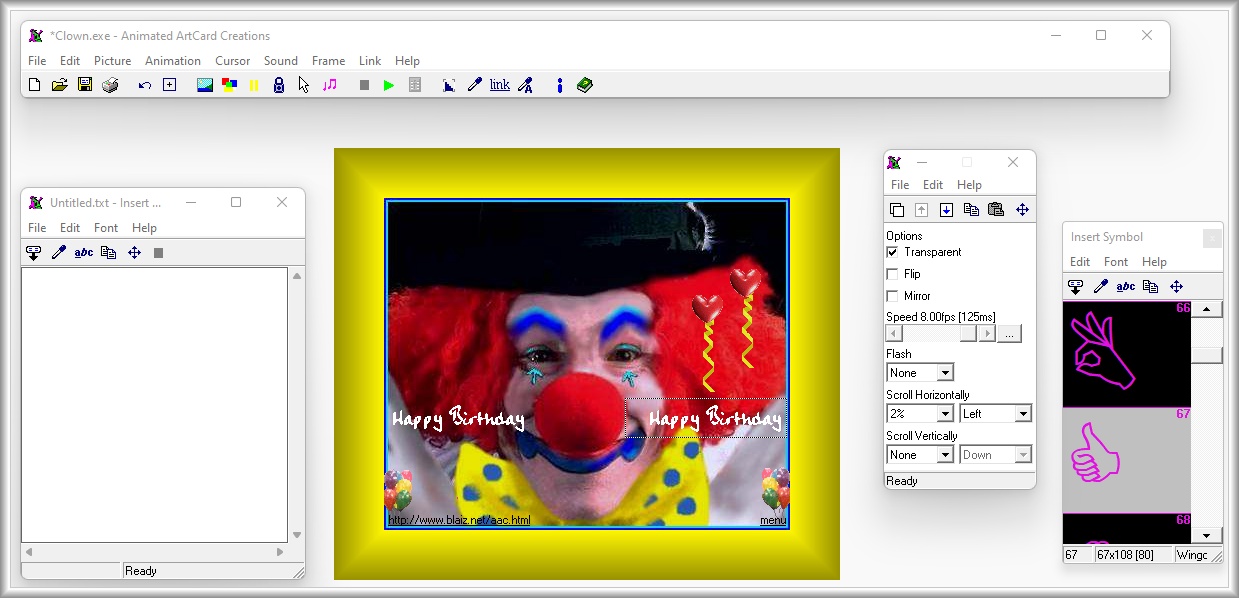 Animated ArtCard Creations Package - Professional - EXE ArtCard Editor made using our 1st code foundation with realtime updates and WYSIWYG viewing