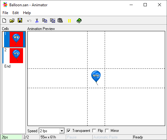 A simple animation creation application made using our 1st code foundation