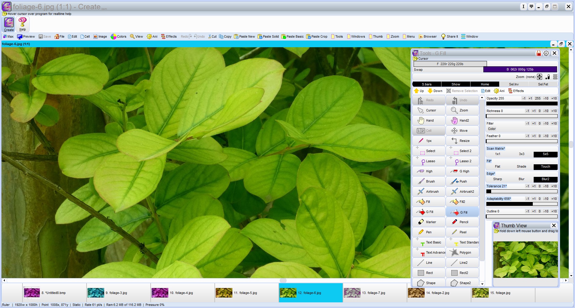 Our trusty in house graphics editor, Create, also built on our 3rd generation code foundation VUN