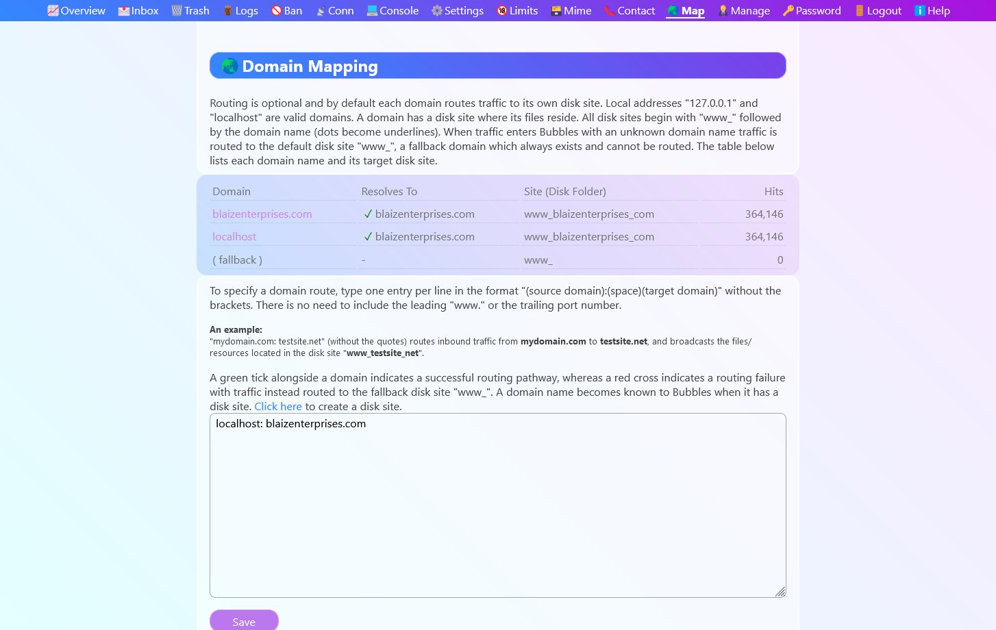 Quickly and easily reroute domain traiffic.