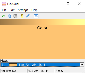 Main app window