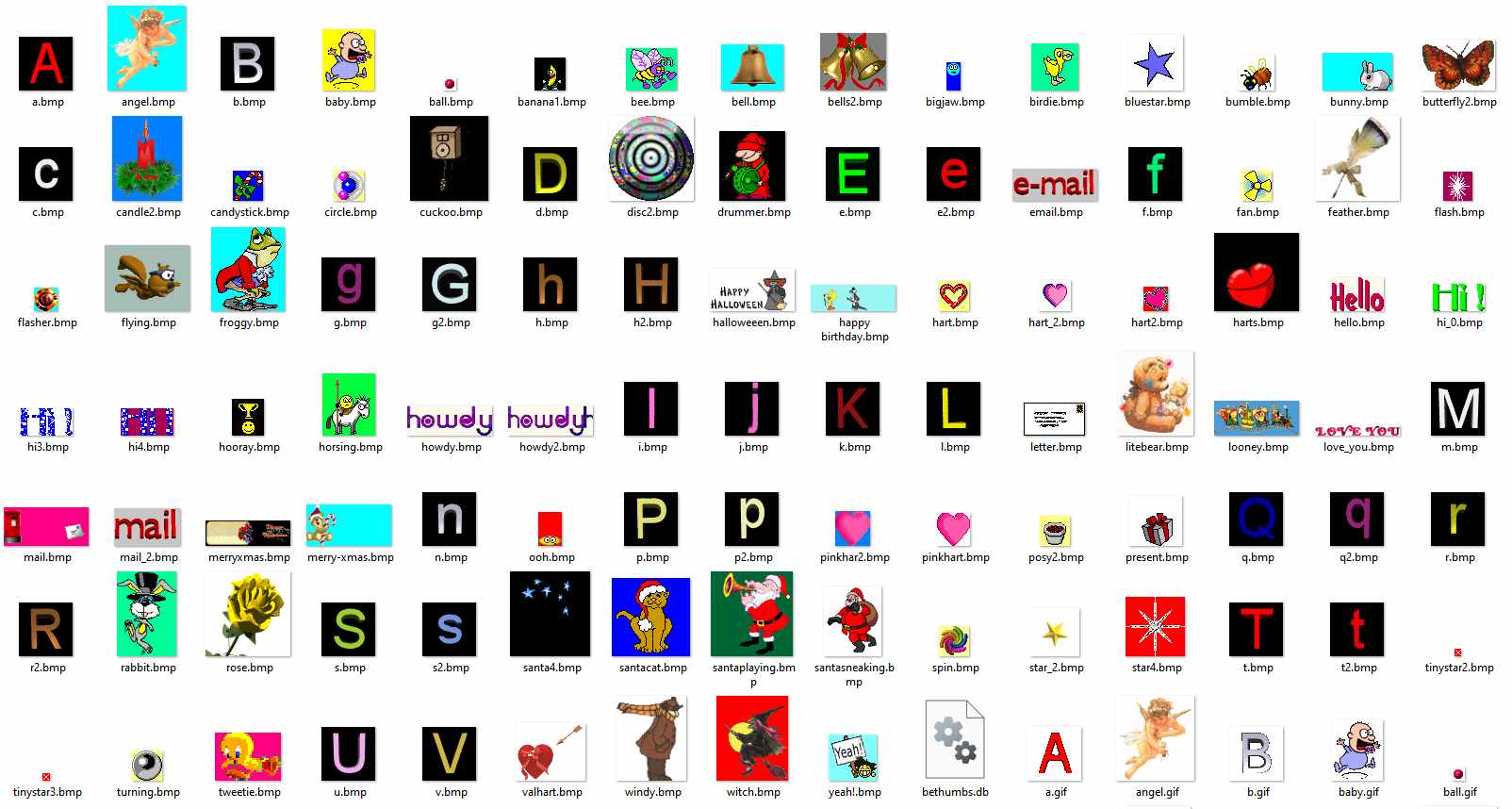 Overview of library contents