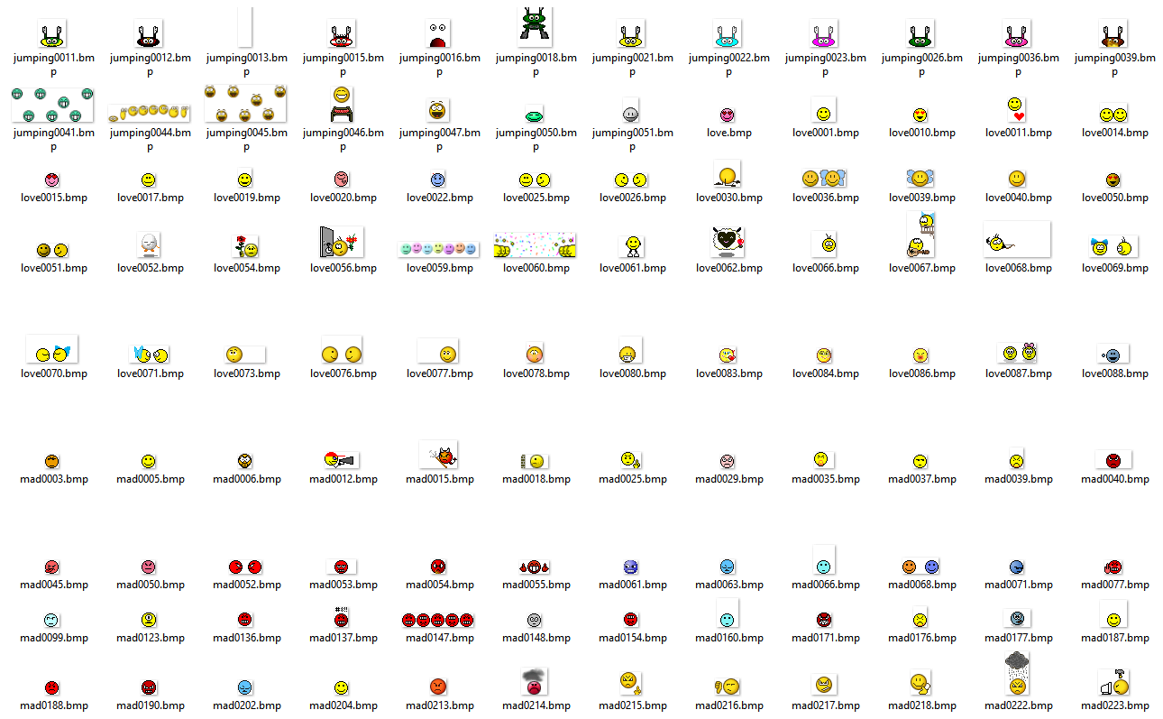 Partial overview of library contents