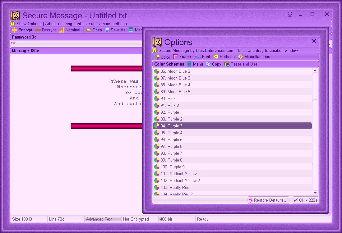 Easily change the user interface color - click "Options" link from top toolbar to display "Options" window and select a new color scheme